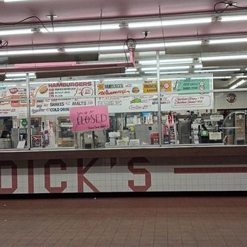 Dick's Hamburgers - The front counter of Dicks after hours - Burgers Near Me - Spokane, Washington Dick's Hamburgers - The front counter of Dicks after hours - Burgers Near Me - Spokane, Washington
