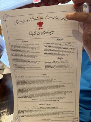 Menu photo 1 Franco's Italian Restaurant Cypress, CA