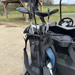 Mines Golf Course - Women's rental clubs. Taylormade Qi4D driver, 3, 4 rescue, 5 and Qi irons6,7,8,9,P,A,S, spider mallet putter