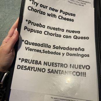 Cuscatlan Comida Salvadoreña - Menu - Salvadoran Near Me - Escondido, California
