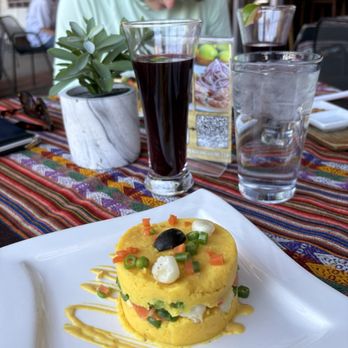 Inca's Peruvian Cuisine - Causa Rellena and Chicha Morena - Latin American Near Me - Tucson, Arizona
