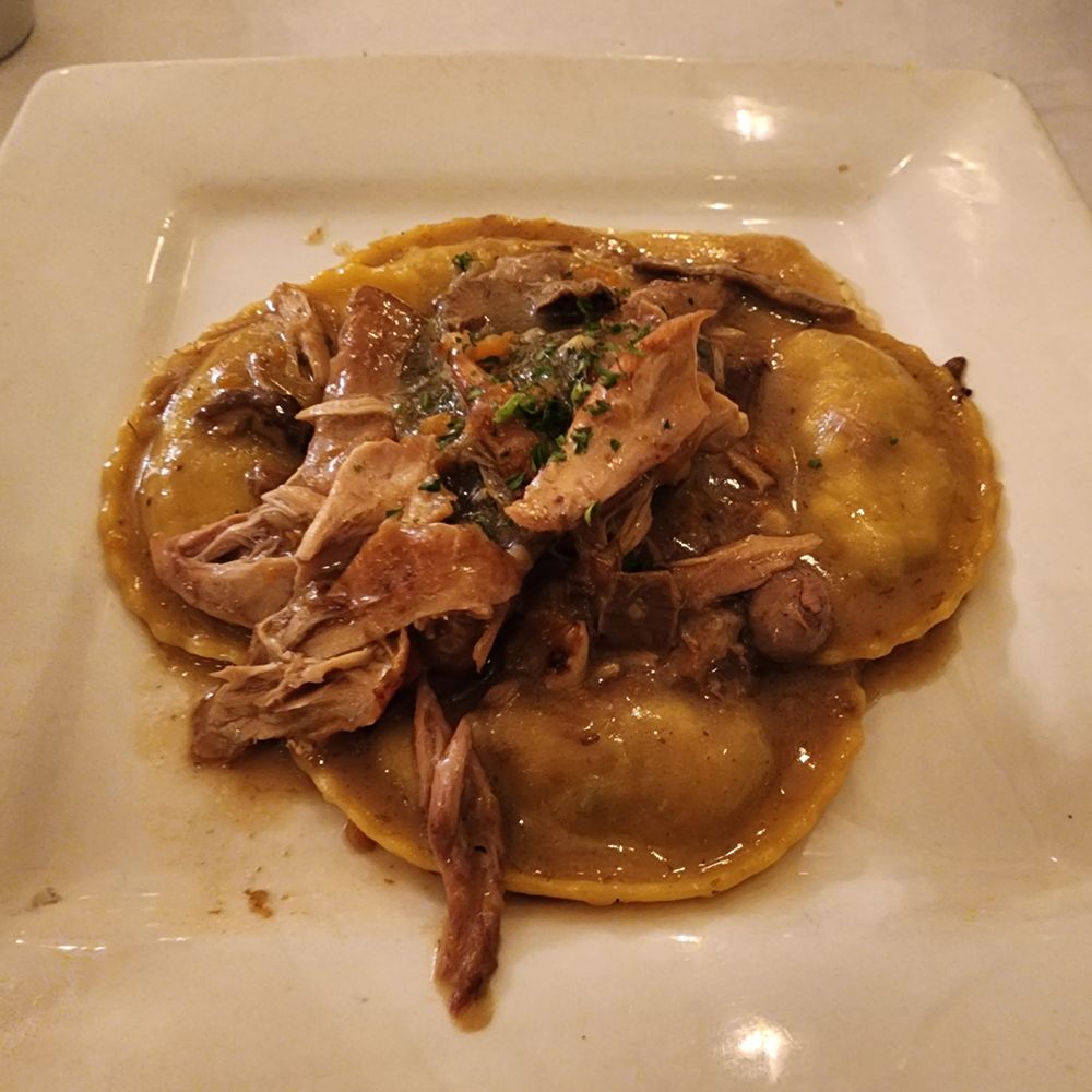 Riviera Ristorante - Mushroom ravioli with rabbit - Italian Near Me - Santa Rosa, California