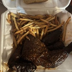 Nickel Sandwich Grill - Smoked wing special w/a leg quarter