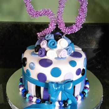 The Spunky Baker - a polka dot cake - Custom Cakes Near Me