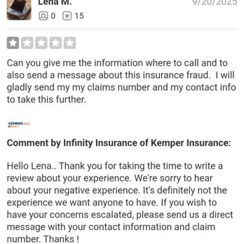 Kemper Insurance - Reviewer mentions insurance fraud - Auto Insurance Near Me - Cerritos, California