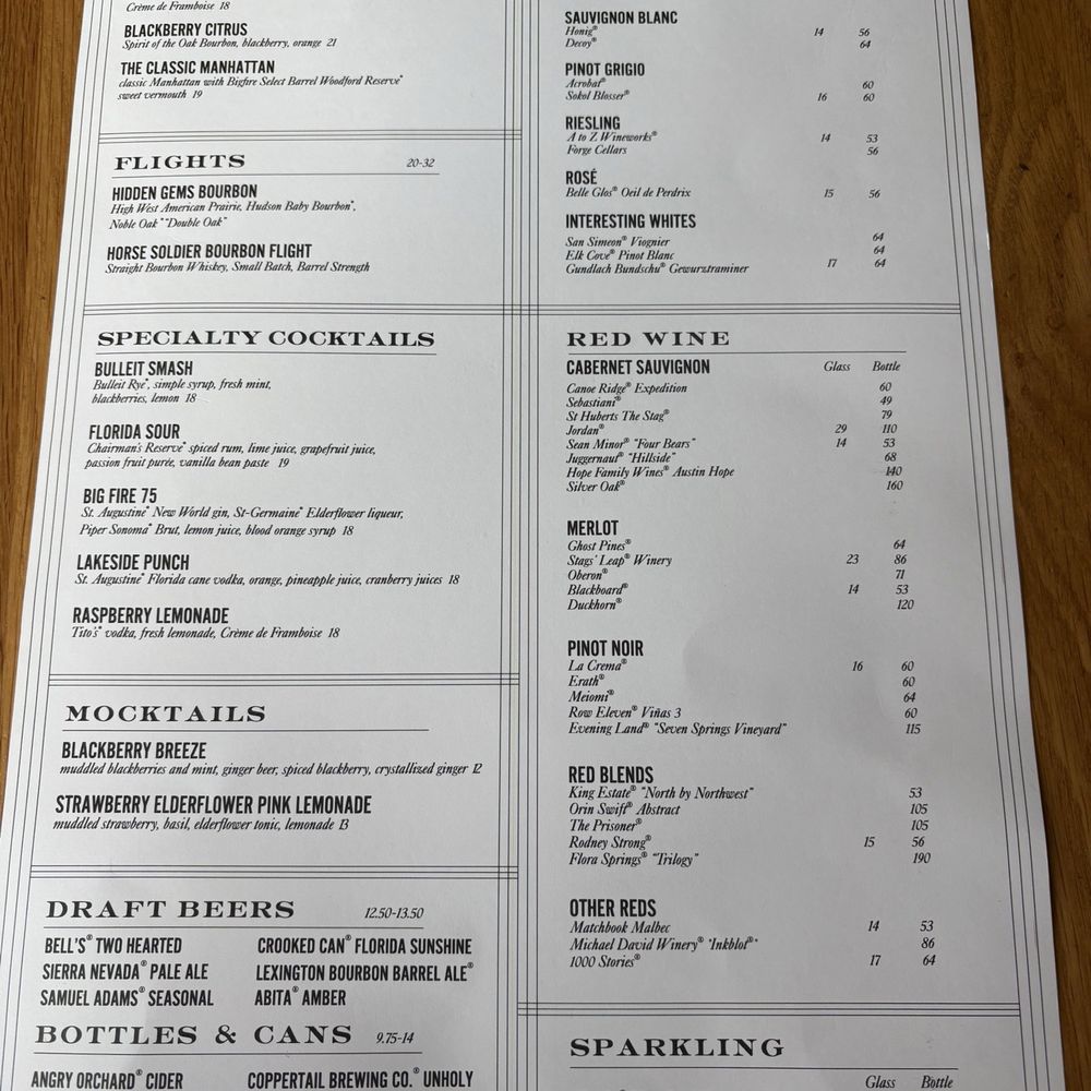 Bigfire - Drink menu - American Near Me - Orlando, Florida Bigfire - Drink menu - American Near Me - Orlando, Florida