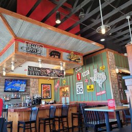a view of the bar area