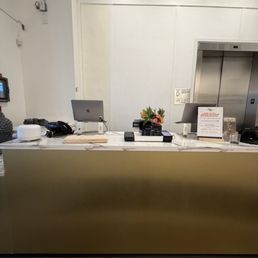 Front Counter of Hot 8 Yoga Venue Front Counter of Hot 8 Yoga Venue
