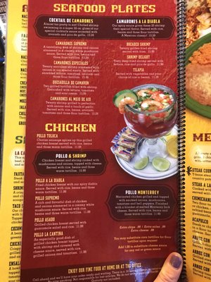 Menu photo 5 La Cantina Mexican Restaurant Indianapolis, IN