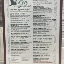 Soul & Sea Cafe & Carryout - Menu!