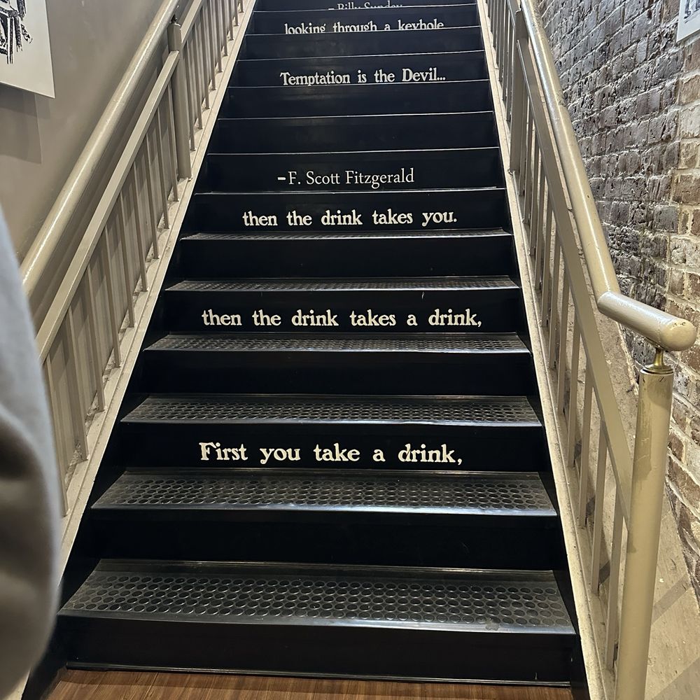 American Prohibition Museum - Stairs to the upper level of the museum - Museums Near Me - Savannah, Georgia