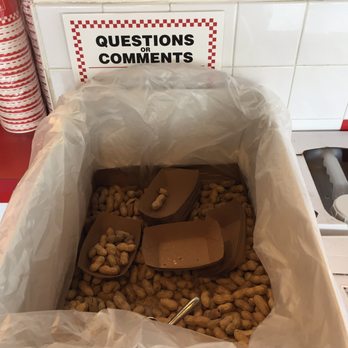 Five Guys - Self service peanuts are back - Burgers Near Me - Bethesda, Maryland