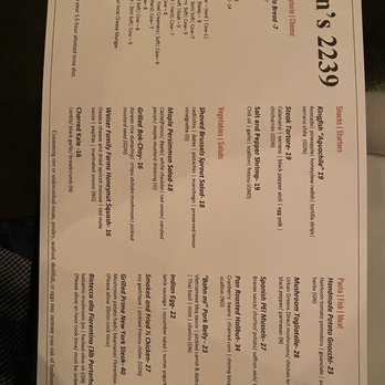 Baran's 2239 - Menu as of Nov 19, 2021 - New American Near Me - Hermosa Beach, California Baran's 2239 - Menu as of Nov 19, 2021 - New American Near Me - Hermosa Beach, California