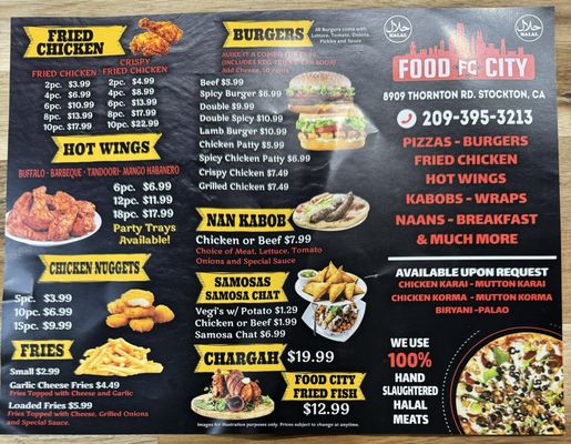 Menu photo 1 Food City Stockton, CA Menu photo 1 Food City Stockton, CA
