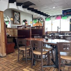 The dining area