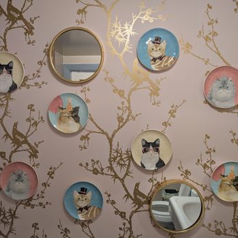 WHITE BRANCHES - Even the bathrooms are decorated. - Tea Rooms Near Me - Mount Vernon, Washington WHITE BRANCHES - Even the bathrooms are decorated. - Tea Rooms Near Me - Mount Vernon, Washington