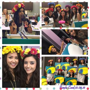 Purple Easel - First Paint Nite! - Paint & Sip Near Me - Ontario, California Purple Easel - First Paint Nite! - Paint & Sip Near Me - Ontario, California
