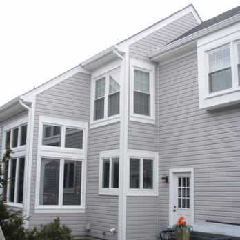 Beyond Exteriors - Liberty Elite Victorian Grey Siding, White Aluminum Cladding, Gutters & Downspouts - Roofing Near Me - Chantilly, Virginia