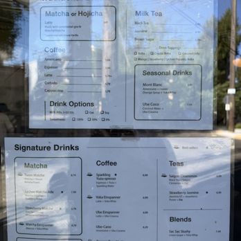 Yoka Tea - Menu as of June 2026 - Coffee & Tea Near Me - Seattle, Washington Yoka Tea - Menu as of June 2026 - Coffee & Tea Near Me - Seattle, Washington