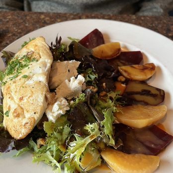 Kinley's Restaurant & Bar - Roasted Beet Salad withg rilled halibut - New American Near Me - Anchorage, Alaska Kinley's Restaurant & Bar - Roasted Beet Salad withg rilled halibut - New American Near Me - Anchorage, Alaska