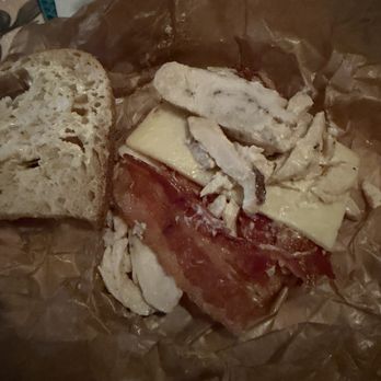 Panera Bread - This is the bacon turkey bravo that they gave me. - Salad Near Me - Teterboro, New Jersey