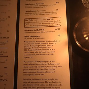 Gaslamp  - A thoughtful menu - Steakhouses Near Me - Kailua, Hawaii