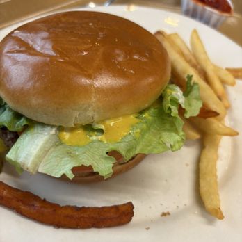 Bailiwick Market & Cafe - Hamburger and french fries - Ice Cream & Frozen Yogurt Near Me - Elbridge, New York Bailiwick Market & Cafe - Hamburger and french fries - Ice Cream & Frozen Yogurt Near Me - Elbridge, New York