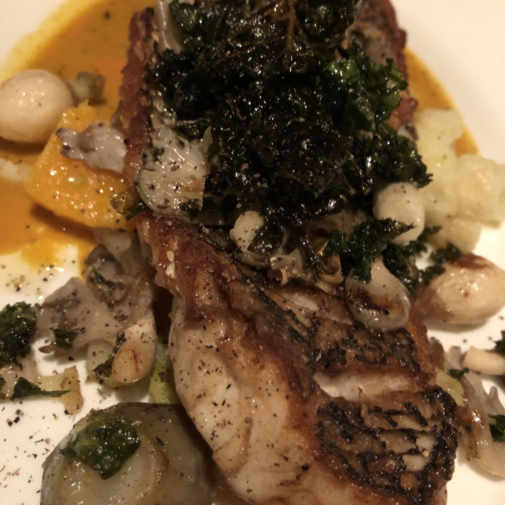 Cafe Panache - Sea Bass - Salad Near Me - Ramsey, New Jersey Cafe Panache - Sea Bass - Salad Near Me - Ramsey, New Jersey