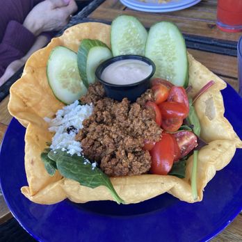 Big Daddy's Cantina - Taco salad with ground beef and - Tacos Near Me - Grapevine, Texas Big Daddy's Cantina - Taco salad with ground beef and - Tacos Near Me - Grapevine, Texas