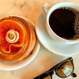 Ruby Danish and Black Coffee