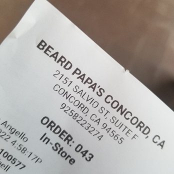 Beard Papa’s - Address - Desserts Near Me - Concord, California