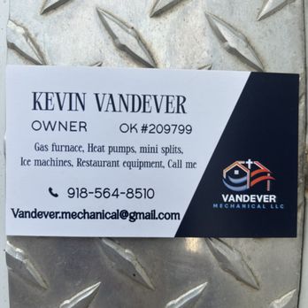 Vandever Mechanical - Heating & Air Conditioning/HVAC Near Me - Red Oak, Oklahoma Vandever Mechanical - Heating & Air Conditioning/HVAC Near Me - Red Oak, Oklahoma