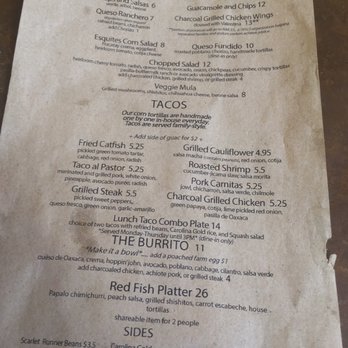 Minero - Menu - Mexican Near Me - Atlanta, Georgia