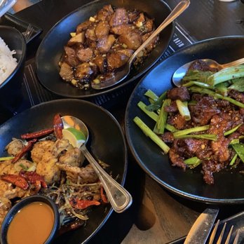 CF Cheng - Eggplant dish, Mongolian beef, salt baked shrimp. - Chinese Near Me - Sacramento, California