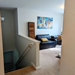Red Beard Painting and Handyman - Loft turned into office, before