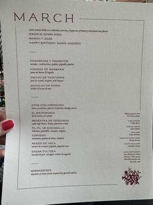 Menu photo 3 March Houston, TX