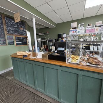 The Park Coffee & Bread - Interior where you order - zoom in for the menu - Cafes Near Me - Erie, Pennsylvania