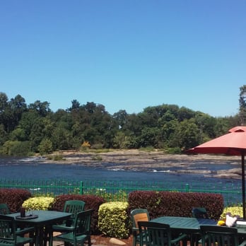 Roaring Rapids Pizza Co - View from patio on a summer day - Pizza Near Me - Eugene, Oregon