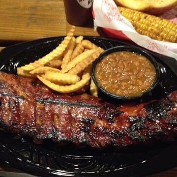 Bubbalou's Bodacious Bar B Que - Full Rack - Baby Back Ribs with Beans and Fried Corn - Caterers Near Me - Orlando, Florida
