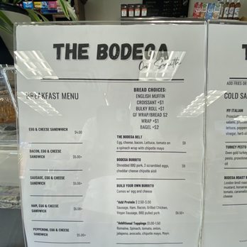 Bodega On Smith - Menu - American Near Me - Providence, Rhode Island