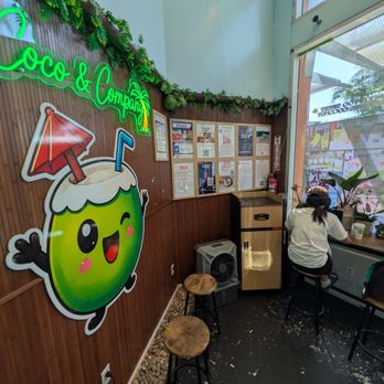 Coconut & Co - couple of decor to sit on and enjoy your drink - Bubble Tea Near Me - Alhambra, California Coconut & Co - couple of decor to sit on and enjoy your drink - Bubble Tea Near Me - Alhambra, California