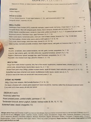 Menu photo 1 Oliveto Dublin, D Menu photo 1 Oliveto Dublin, D