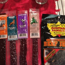 Lou's Liquors Food & Video - These are some of the great jerkys they have an they have a lot more to pick from. I will be going back soon to get more