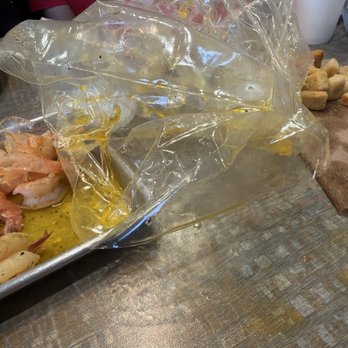 The Catch: S Post Oak - Butter bag was a mess - Seafood Near Me - Houston, Texas The Catch: S Post Oak - Butter bag was a mess - Seafood Near Me - Houston, Texas