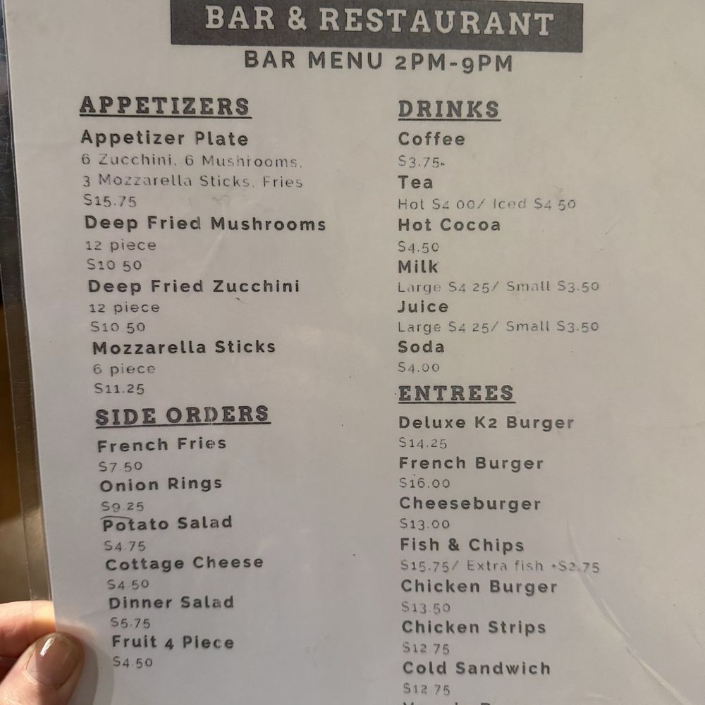 Sporty's - Regular menu isn't offered on Sunday evenings. Big disappointment! - Sports Bars Near Me - Vashon, Washington