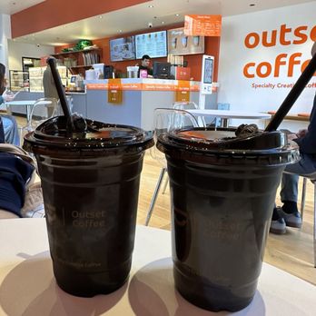 Outset Coffee - Financial District - Yuja Americano and Black Sesame Mudslide - Coffee & Tea Near Me - San Francisco, California Outset Coffee - Financial District - Yuja Americano and Black Sesame Mudslide - Coffee & Tea Near Me - San Francisco, California