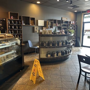 Lulu's Coffee & Bakehouse - Merch and coffee beans on display - Bakeries Near Me - Indianapolis, Indiana