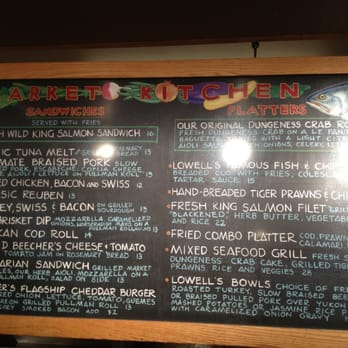 Lowell's Restaurant - Menu 1 of 2 (bright light!) - VN - American Near Me - Seattle, Washington