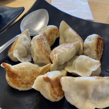 Chef June's Dumplings - 2. Triple Delight Dumplings (pan fried) - Dim Sum Near Me - Westmont, Illinois Chef June's Dumplings - 2. Triple Delight Dumplings (pan fried) - Dim Sum Near Me - Westmont, Illinois