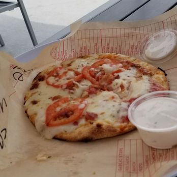 MOD Pizza - Tomato lover: tomato, bacon, oregano, and mozzarella - Fast Food Near Me - Chesapeake, Virginia MOD Pizza - Tomato lover: tomato, bacon, oregano, and mozzarella - Fast Food Near Me - Chesapeake, Virginia